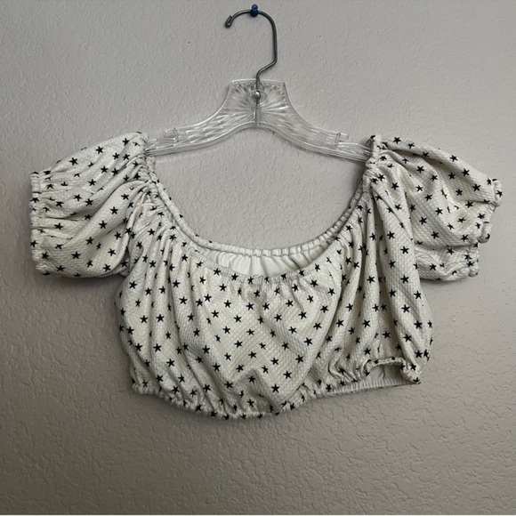 Lovers + Friends Just Don’t Care Star Bikini Top Size: M - Picture 2 of 7